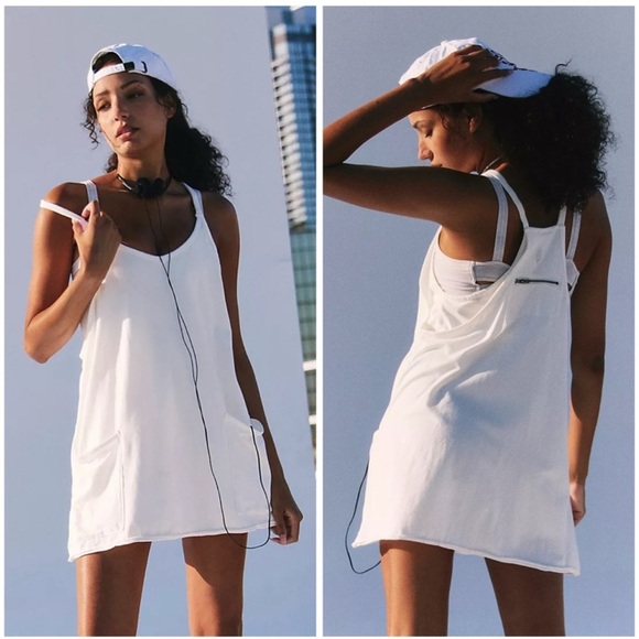 Free People Hot Shot Mini Dress White Size Large NWT - Picture 1 of 13
